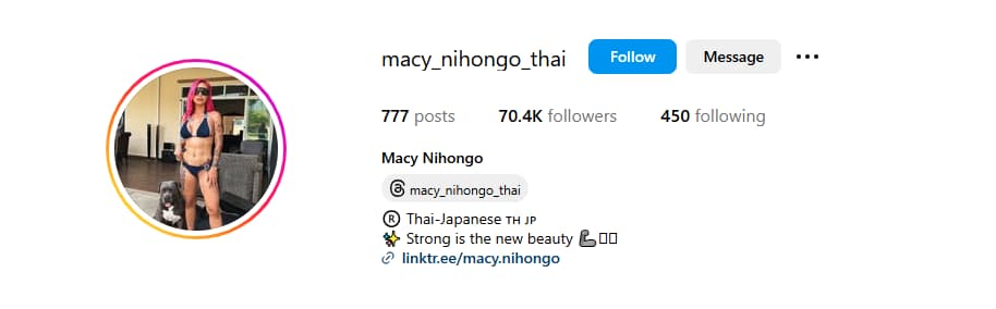 Macy Nihongo – Sleek Thai-Japanese Model with Elegant Curves Asian Onlyfans Account